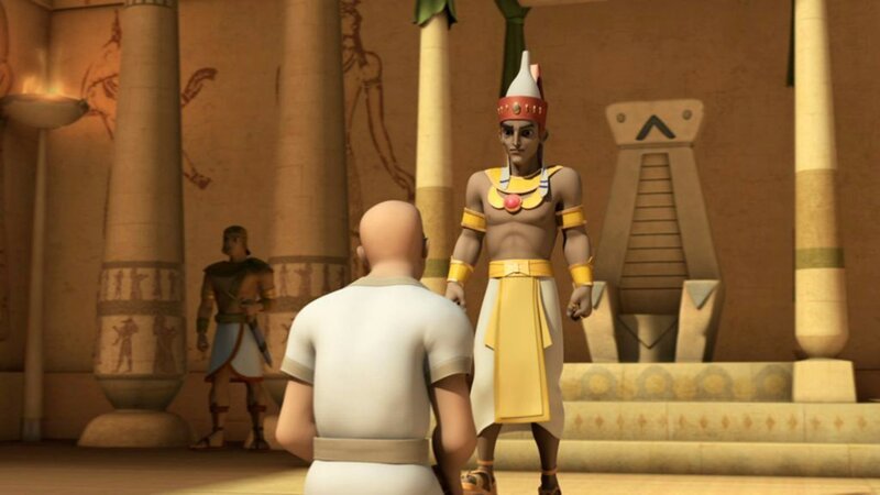 Josef (l.) bei Pharao – Bild: CBN