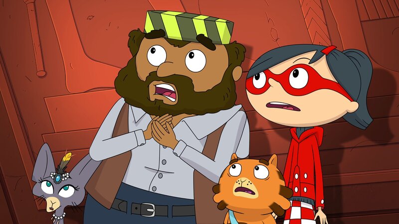 Mirette und Ali Pascha staunen: Es gibt doch fliegende Teppiche! – Bild: WDR/​Cyber Group Studios/​KD Productions Toons&Games/​Televisió de Catalunya