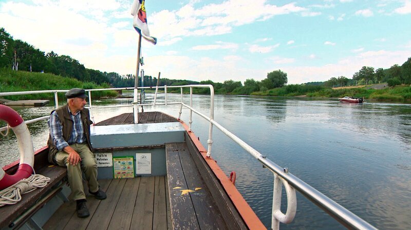 Fährmann Günther Daniel bei Wehrden – Bild: NDR /​ NDR Presse und Information