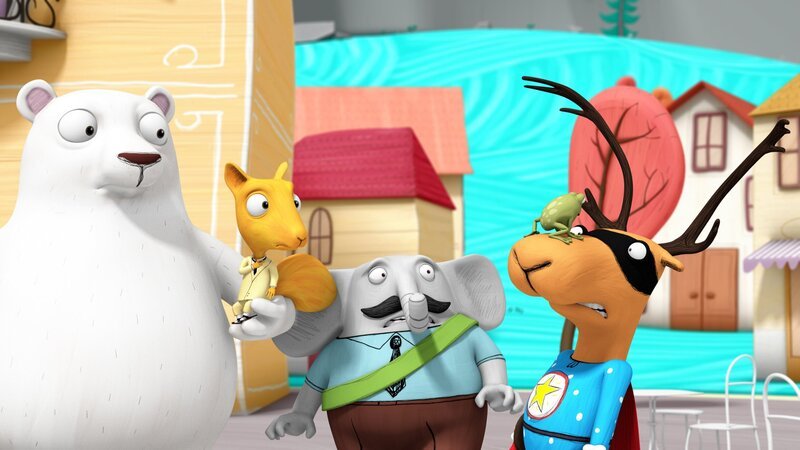 Ein Frosch hat sich auf Super-Edgars Nase verirrt. – Bild: NDR/Autour de Minuit Productions/France Télévisions/Borderline Films Ein Frosch hat sich auf Super-Edgars Nase verirrt. – Bild: NDR/Autour de Minuit Productions/France Télévisions/Borderline Films