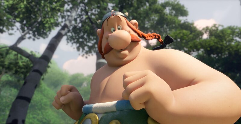 Obelix’ Größe und übermenschlichen Kräfte sind äußerst auffallend. Können sie auch für die Verteidigung seines Dorfes, das von den Römern bedroht wird, vom Vorteil sein? – Bild: SUPER RTL