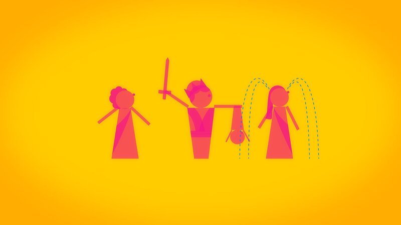 Bis es zu unserem Rechtssystem kam, mussten einige revolutionäre Ideen gemacht werden. Denn nicht jeder Rechtssprecher hatte so ein Feingefühl, wie der berühmte König Salomon. – Bild: ZDF und xkoop creative (c) Gruppe 5 Filmproduktion