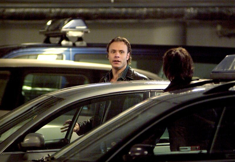 rbb Fernsehen HAKAN NESSER: MORENO UND DAS SCHWEIGEN, „moreno & tystnaden“, am Donnerstag um 23:00 Uhr. Kommissarin Moreno (Eva Rexed) und ihr neuer Kollege Jaan Blauveldt (Björn Bengtsson) sind nicht immer einer Meinung. – Bild: rbb/​Degeto/​Fredrik Hjerling