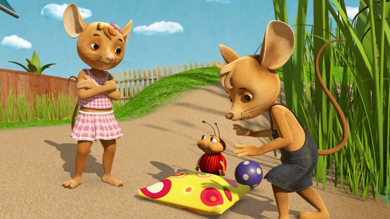 Was ist denn mit Jo los? Er sollte Naya helfen, Möhren zu ernten, aber ihm ist plötzlich so schummerig und schummerig. – Bild: ZDF/​Scopas Medien AG