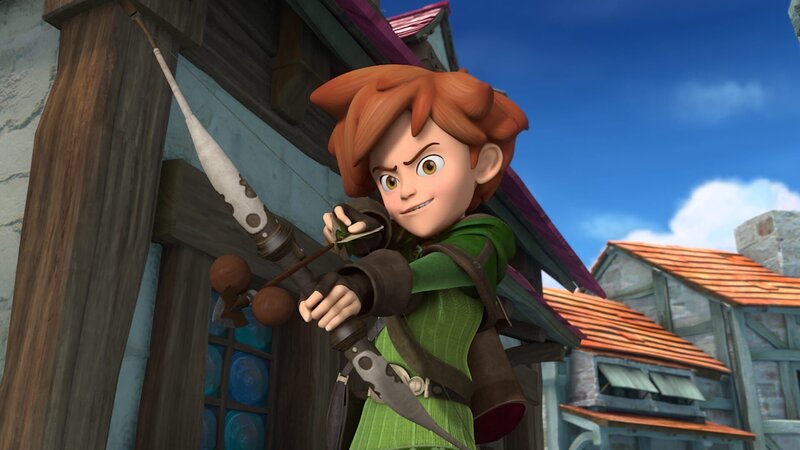 Robin Hood in seinem Element als Bogenschütze. Er kämpft für Gerechtigkeit. – Bild: ZDF und Method Animation, DQ Entertainment, Fabrique dq images