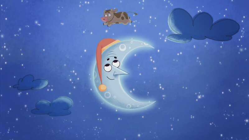 Die Kuh springt über den Mond! – Bild: KiKA/​Dog Loves Productions Limited