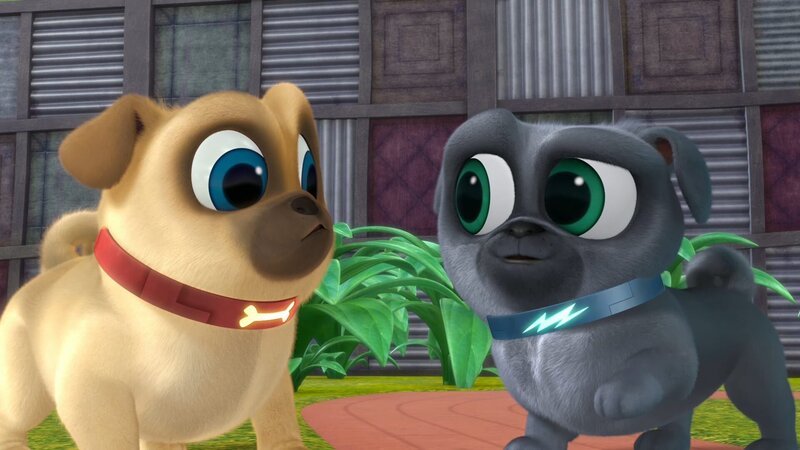 L-R: Rolly (voiced by Sam Lavagnino), Bingo (voiced by Issac Ryan Brown) – Bild: The Walt Disney Company Germany