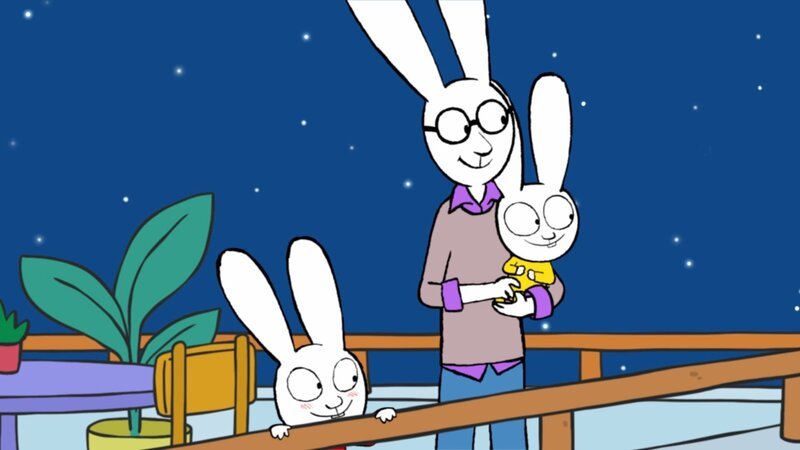 Vom Dach des Hotels aus genießen Simon (l.), Papa (M.) und Franz (r.) den wunderschönen Ausblick. – Bild: ZDF und GO-N Productions