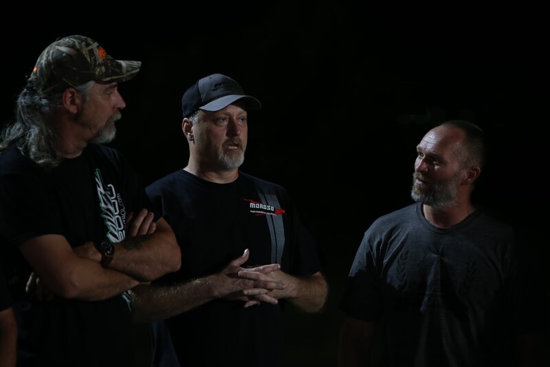 Monza, Doc and Dominator during the drivers meeting. – Bild: Discovery Communications, LLC
