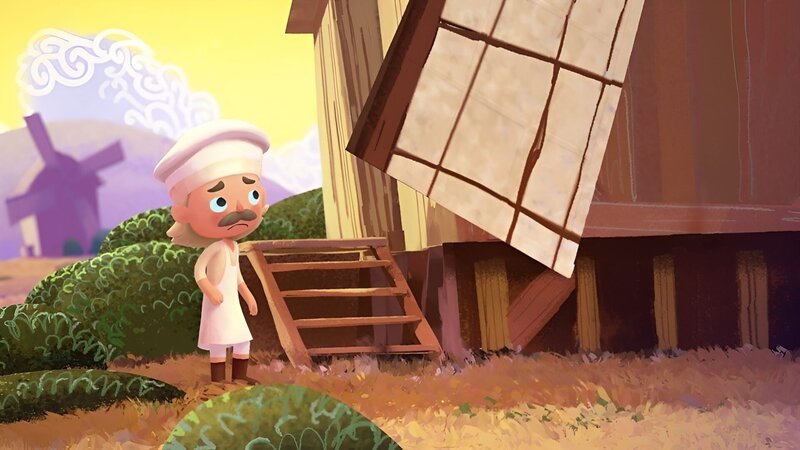 Die Mühle eines Müllers steht still. – Bild: rbb/​MDR/​NDR/​BlauePampelmuse /​ KiKA