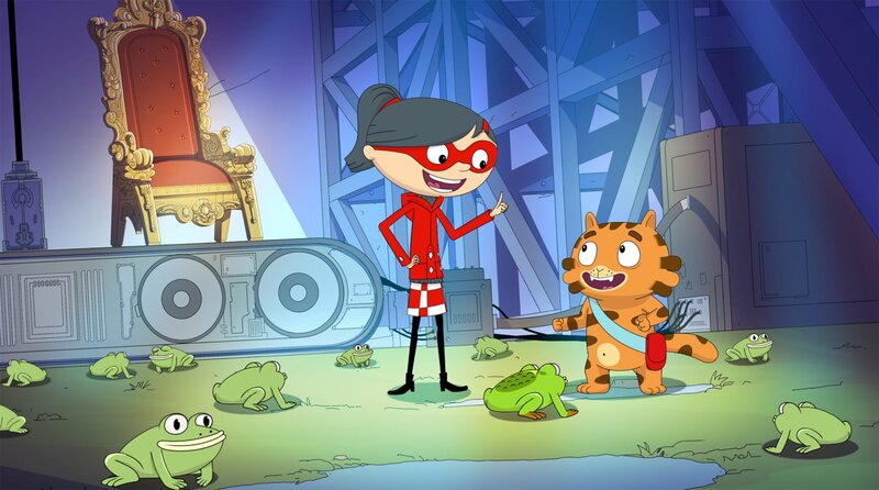 Ist einer von den Fröschen in Wirklichkeit die verschwundene Königin? – Bild: WDR/​Cyber Group Studios/​KD Productions Toons&Games/​Televisió de Catalunya