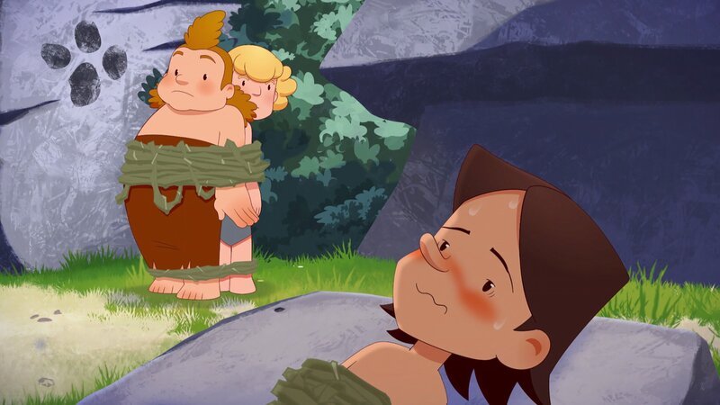 Die Bären haben Lad und seine Freunde gefangen genommen und in ihr Lager gebracht. – Bild: KiKA/​hr/​TF1/​GO-N Productions