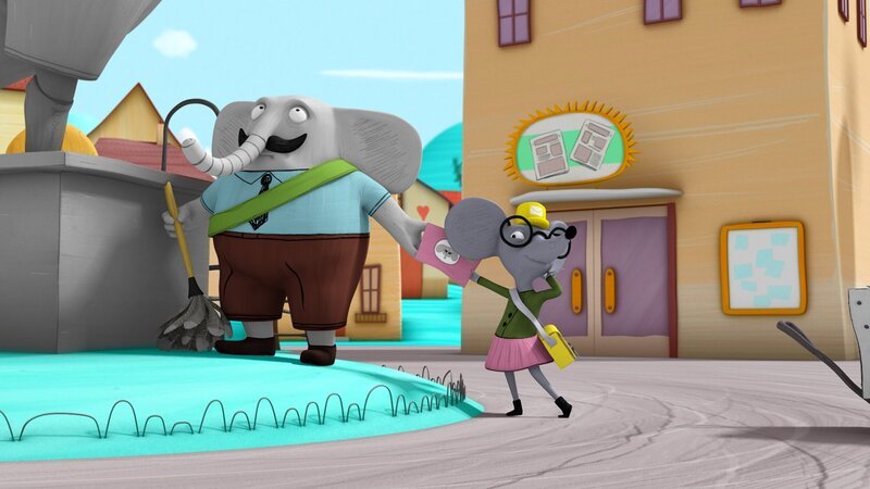 Henrietta überreicht Bürgermeister Magnus schüchtern einen Liebesbrief. – Bild: NDR/​Autour de Minuit Productions/​France Télévisions/​Borderline Films