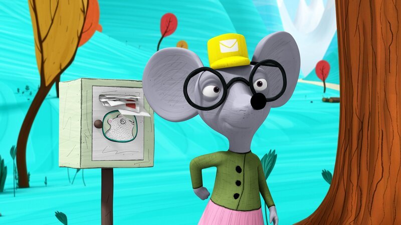 Henrietta hat Probleme, die ganzen Briefe an Albert zuzustellen. – Bild: NDR/​Autour de Minuit Productions/​France Télévisions/​Borderline Films