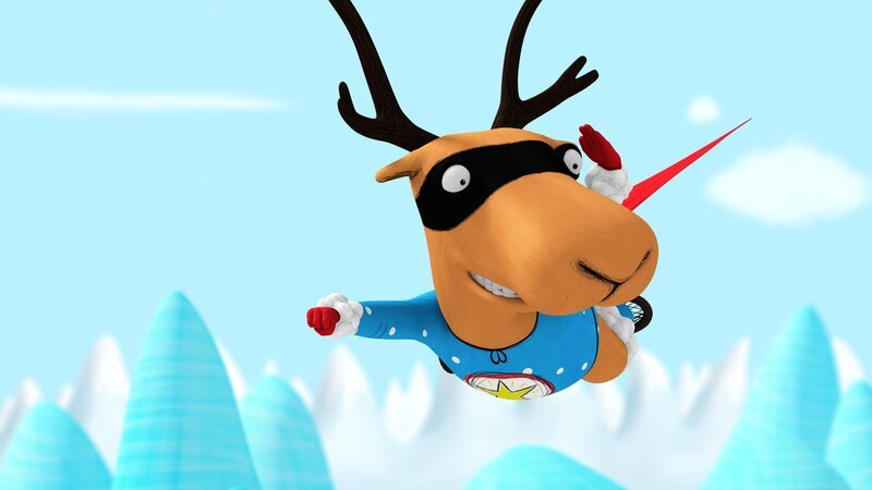 Super-Edgar hält Ausschau nach Bernhard und den Hirschdamen. – Bild: NDR/​Autour de Minuit Productions/​France Télévisions/​Borderline Films