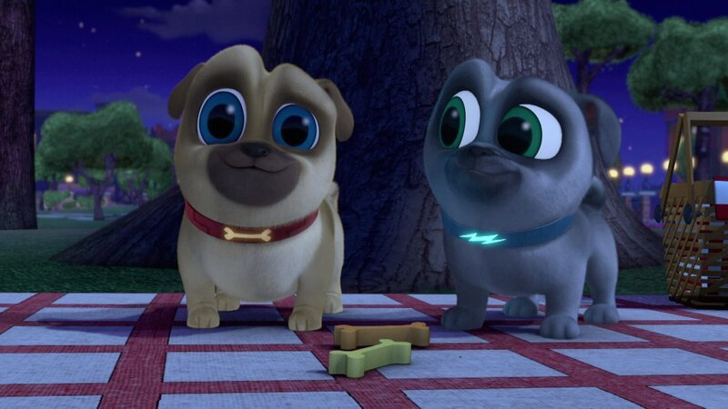 L-R: Rolly, Bingo – Bild: Courtesy of Disney+