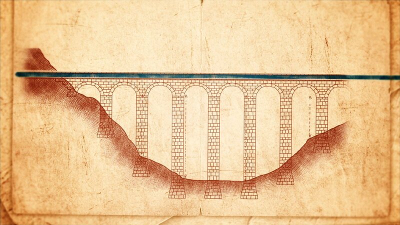 Nach Rom fuhren 90 Kilometer Fernwasserleitungen. Sie bringen taglich 900 Millionen Liter Frischwasser aus dem Umland in die Stadt. – Bild: ZDF/​xkopp