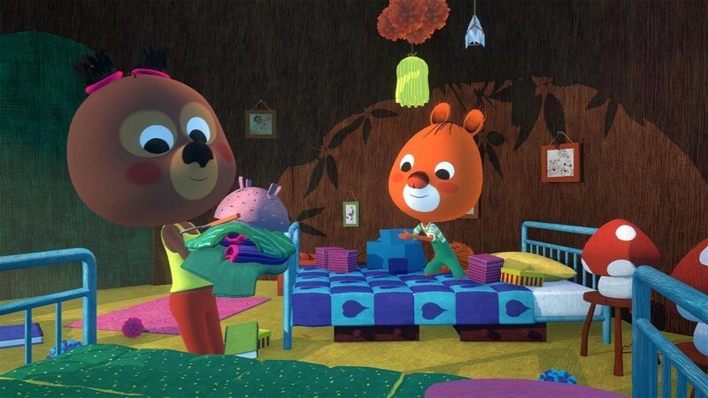 Luzie und Edmund räumen auf. – Bild: hr/​MIAM! Animation