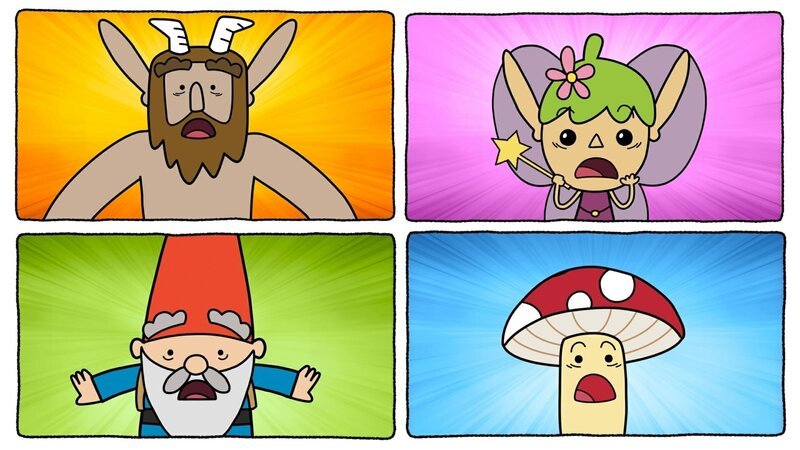 Lautes Gewimmer stört die Helden – Hufius, Twinkle, Tupfen und Herbert (im Uhrzeigersinn) – des Magic Forest im Schlaf. Sie werden beauftragt, die Quelle der nächtlichen Ruhestörung zu ergründen. – Bild: ZDF/​Tiger Aspect Kids & Family Limited, Movimenti Production, Zodiak Kids & Family France and Monello Productions 2025