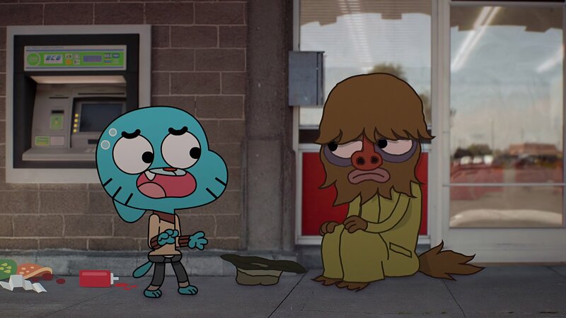 v.li.: Gumball, Hobo – Bild: Turner Broadcasting System Europe Limited