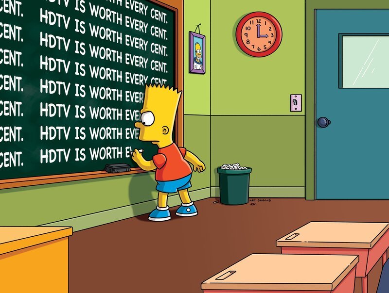 Mal wieder muss Bart eine Strafaufgabe machen … – Bild: und TM Twentieth Century Fox Film Corporation – Alle Rechte vorbehalten Lizenzbild frei