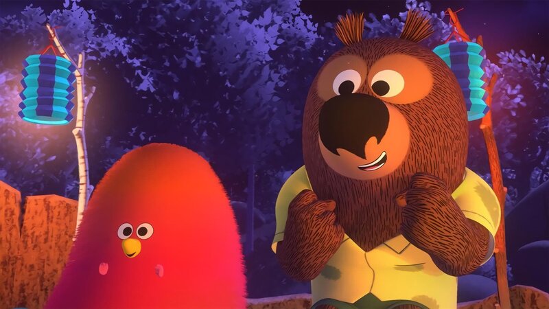 Dingsda und Baldur sind begeistert und applaudieren kräftig! – Bild: hr/​MIAM! Animation