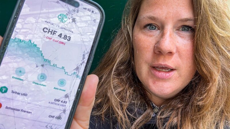 rec. Hype um Krypto – Was bringen Bitcoin und Co. den Jungen? rec.-Reporterin Nora Hesse verfolgt den Kurs der Kryptowährung Tether. – Bild: SRF