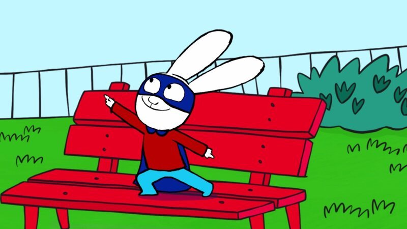 Simon ist als Superhase allzeit für neuen Missionen bereit. – Bild: GO-N Productions 2020 /​ ZDF