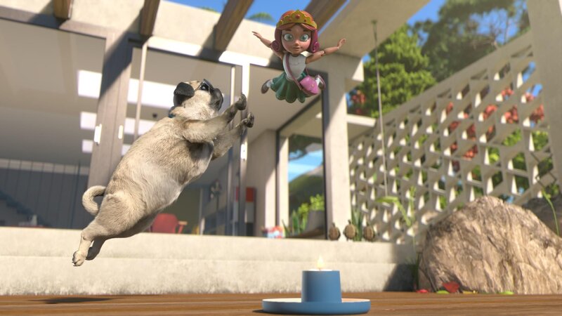 Mike bereitet alles für seinen waghalsigen Stand vor. Wie cool der wohl aussieht. – Bild: SUPER RTL /​ Rettet Rosalind