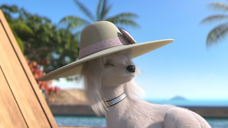 Stella verliert durch einen Windstoß ihren Hut. Kann ihr Geliebter Mike ihn ihr wieder zurückbringen? – Bild: SUPER RTL /​ Fang den Hut