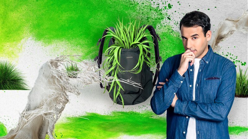 Decathlon ist die Nummer Eins der Sportartikel-Discounter – und legt Wert auf Nachhaltigkeit. Aber kann ein Rucksack für 13 Euro, produziert in Bangladesch, nachhaltig sein? – Bild: ZDF und rawpixel.com /​ fon