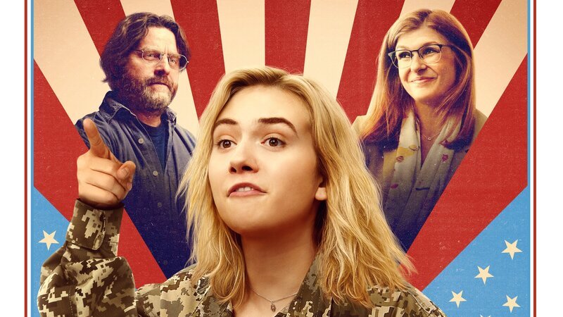Das tragikomische Biopic „Winner“ erzählt die wahre Geschichte der amerikanischen Whistleblowerin Reality Winner, wobei nebenbei zugleich ein Porträt der Familie der jungen Frau entsteht (v.l.: Zach Galifianakis, Emilia Jones, Connie Britton). – Bild: ZDF Das tragikomische Biopic „Winner“ erzählt die wahre Geschichte der amerikanischen Whistleblowerin Reality Winner, wobei nebenbei zugleich ein Porträt der Familie der jungen Frau entsteht (v.l.: Zach Galifianakis, Emilia Jones, Connie Britton). – Bild: ZDF