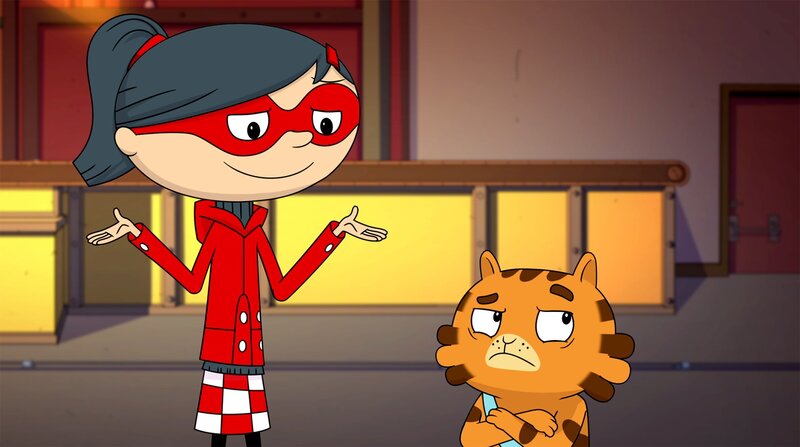 Mirette und Jean Cat sind ratlos: Warum reden alle Kuscheltiere wirres Zeug? – Bild: WDR/​Cyber Group Studios/​KD Productions Toons&Games/​Televisió de Catalunya
