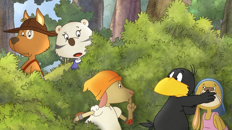 Psst! Fast hätte Löffel die drei verraten. – Bild: SWR/​NDR/​Akkord Film