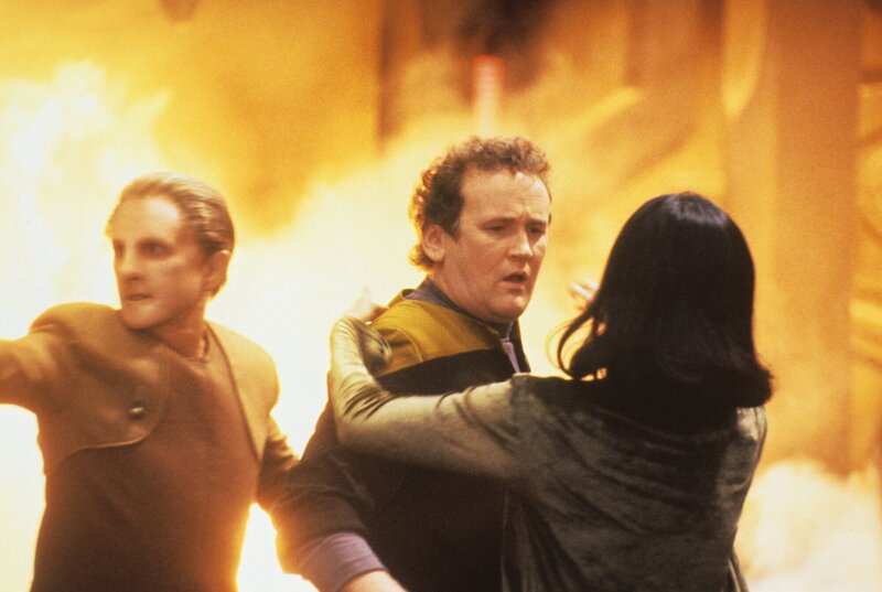 Odo (Rene Auberjonois), Chief O’Brien (Colm Meaney). – Bild: Tele 5