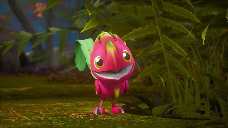 Der Drachenfruchtfliegus ist ein Meister im Nachmachen von Tierstimmen. – Bild: ZDF/​Cheeky Little Media /​ KiKA