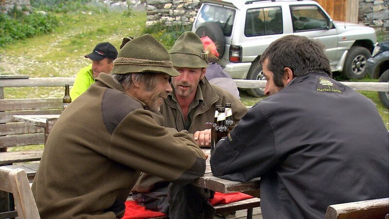 Hirten auf der Jagdhausalm. – Bild: ORF/Hans Jöchler Hirten auf der Jagdhausalm. – Bild: ORF/Hans Jöchler