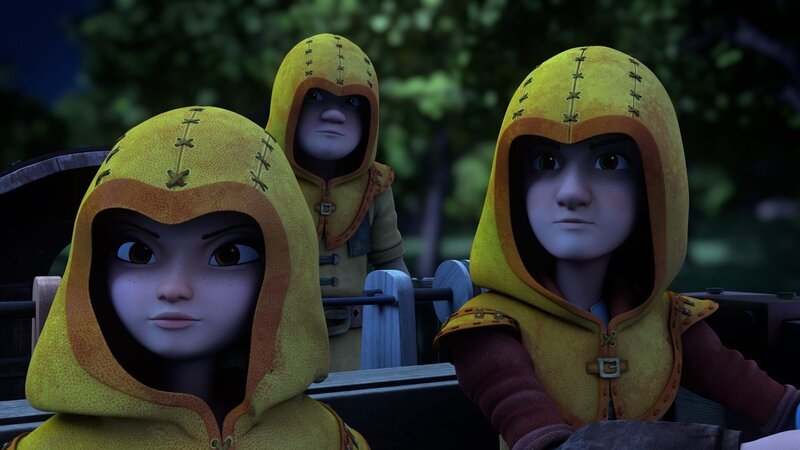 Im „Fass“ unterwegs: Lisa, Lollo und Leo – Bild: hr/​Grupo Alcuni /​ KiKA