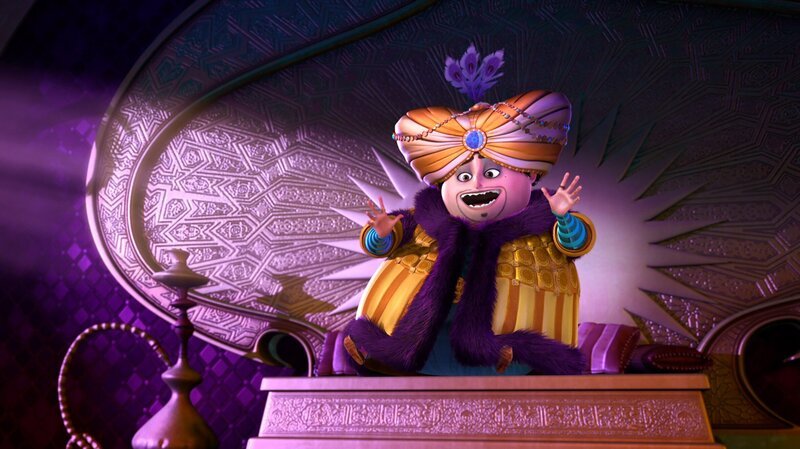 Zu Shazamans offensichtlicher Freude findet ein Bankett mit den unterschiedlichsten Künstlern im Palast statt. Unsere Helden sind in geheimer Mission mit von der Partie … – Bild: rbb/​Hahn Film AG /​ Chocolate Liberation Front /​ Toonz Entertainment /​ 1001 Nights Productions Pty Ltd