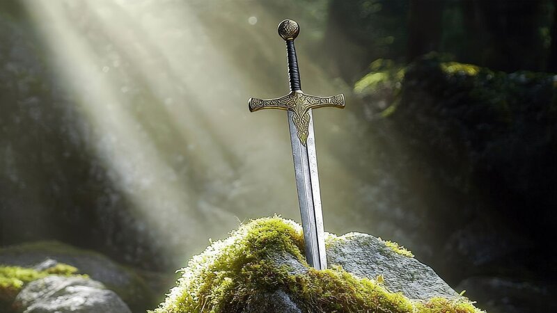 Das Schwert im Stein – Bild: THE HISTORY CHANNEL /​ A+E