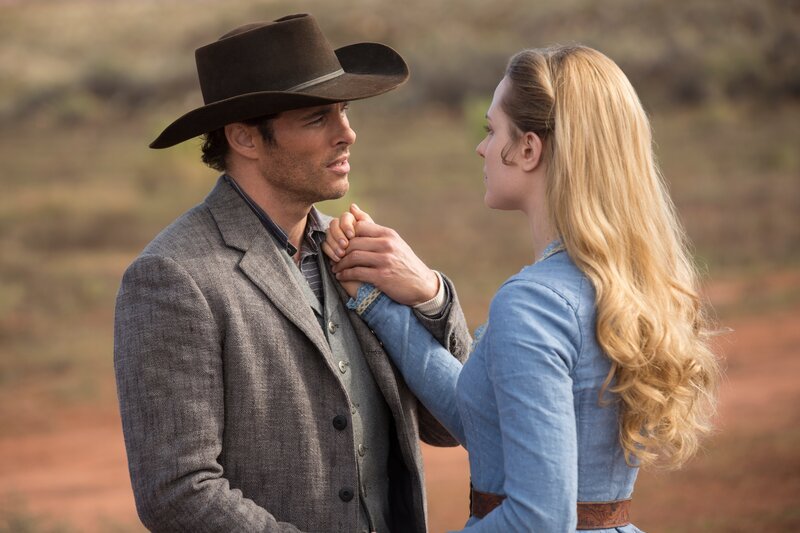 James Marsden as Teddy Flood and Evan Rachel Wood as Dolores Abernathy – Bild: HBO