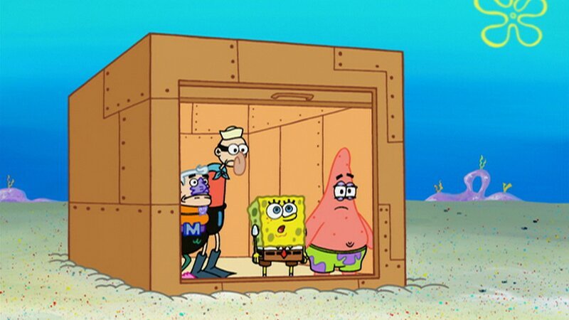L-R: Mermaid Man, Barnacle Boy, SpongeBob, Patrick – Bild: ViacomCBS