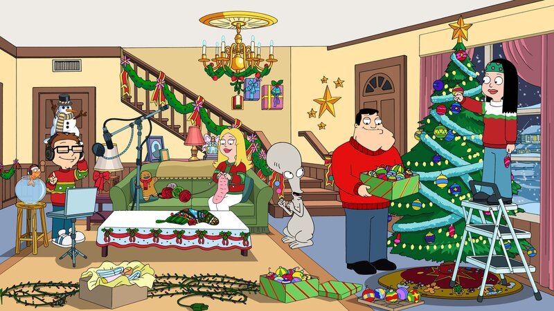 L-R: Klaus, Steve, Francine, Roger, Stan, Hayley – Bild: GLEN