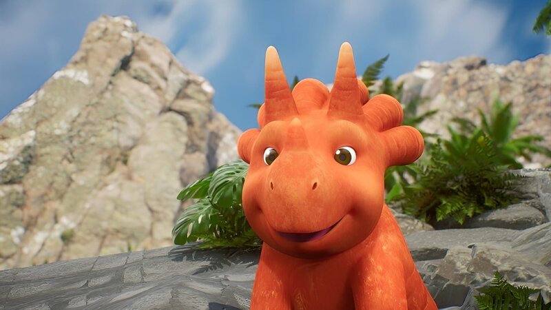 Ginger kann ihr Glück im Urlaub kaum fassen. – Bild: ZDF/​Cheeky Little Media /​ KiKA