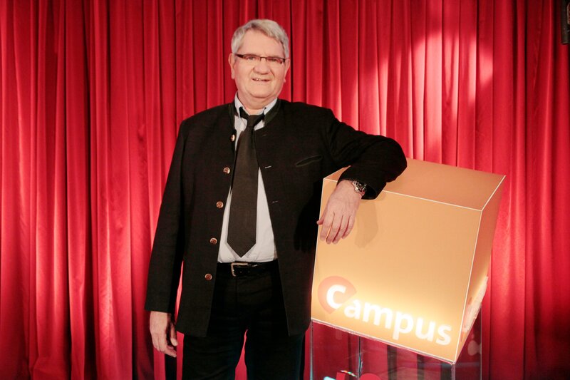 Heute zu Gast bei Campus Talks: Prof. Dr. Arno Rauschenbeutel und Prof. Dr. Robert Schlögl (im Bild). – Bild: BR/​Henrik Jordan