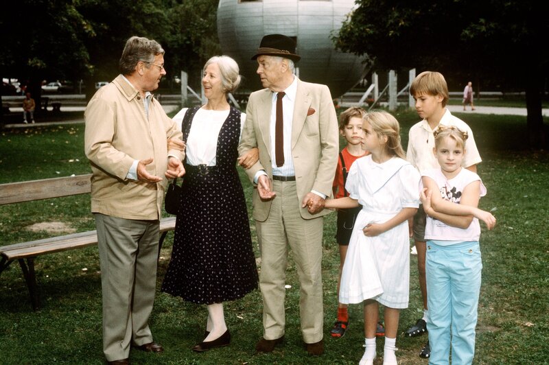 Alfred Böhm, Bibiana Zeller, Hans Holt, Oliver Harmannstein, Luisa Stroux, Klaus Pichler, Birgit Kolin. – Bild: ORF