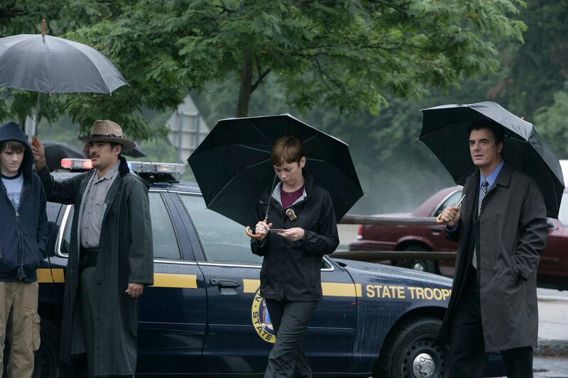 LAW & ORDER: CRIMINAL INTENT -- „Tru Luv“ -- Pictured: (l-r) Julianne Nicholson as Detective Megan Wheeler, Chris Noth as Detective Mike Logan -- NBC Photo: Virginia Sherwood – Bild: NBC Universal, Inc. /​ UNIVERSAL CHANNEL