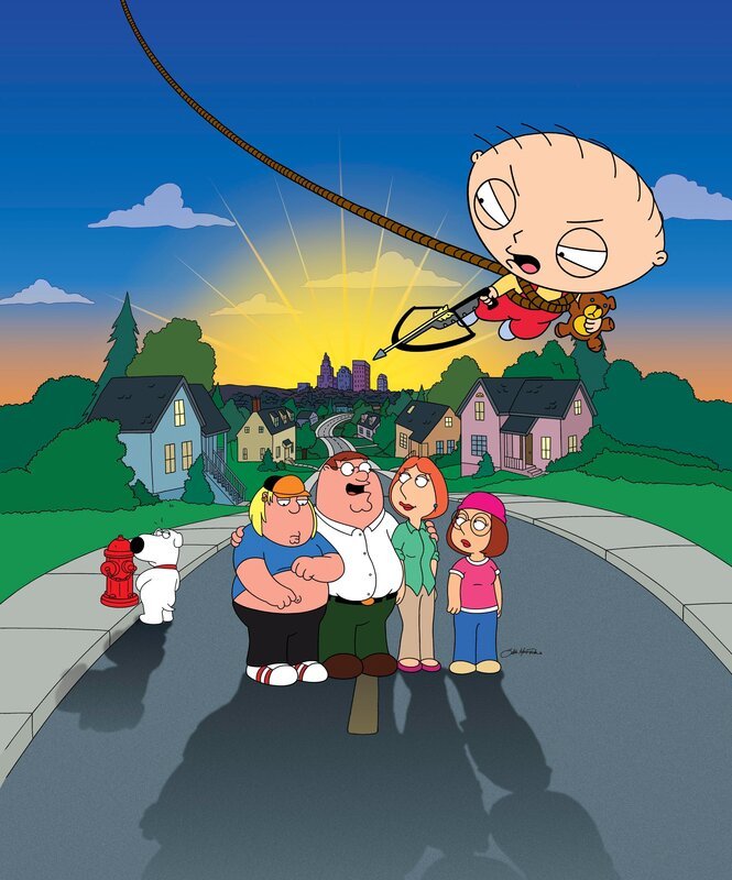 (8. Staffel) – Ein harmonisches Familienleben zu führen, ist nicht immer einfach. Vor allem, wenn permanent irgendwelche dummen Zufälle den häuslichen Frieden stören: das sind die Griffins. – Bild: ProSieben MAXX