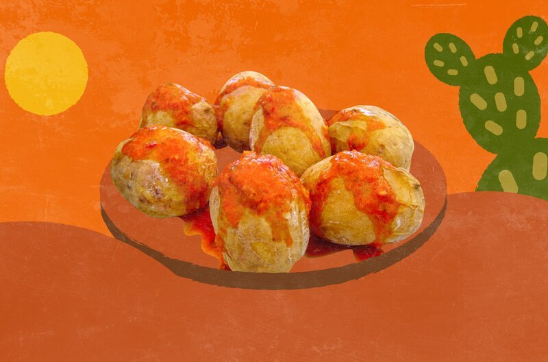 Papas Arrugadas – kanarische Schrumpelkartoffeln – Bild: Elephant Doc