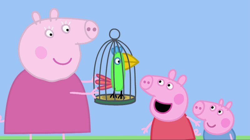 v.li.: Granny Pig, Polly, Peppa Pig, George Pig – Bild: Paramount